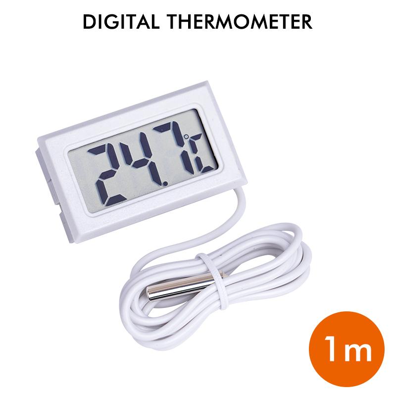 Mini Digital LCD Thermometer With Probe Indoor Convenient Temperature Sensor For Aquarium Fish Tank Home Fridge Thermometer