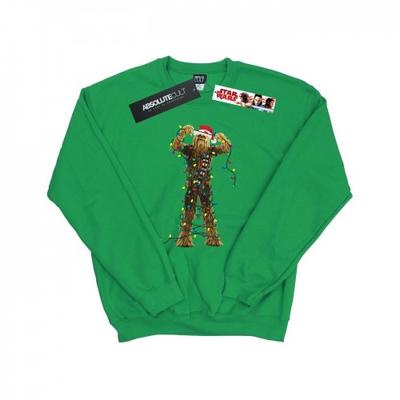 Mens Chewbacca Christmas Lights Sweatshirt