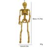 Shimmering Skeleton Hanging Ornament Halloween Skeleton Decorations With Adjustable Joints For Porch Door Window Display