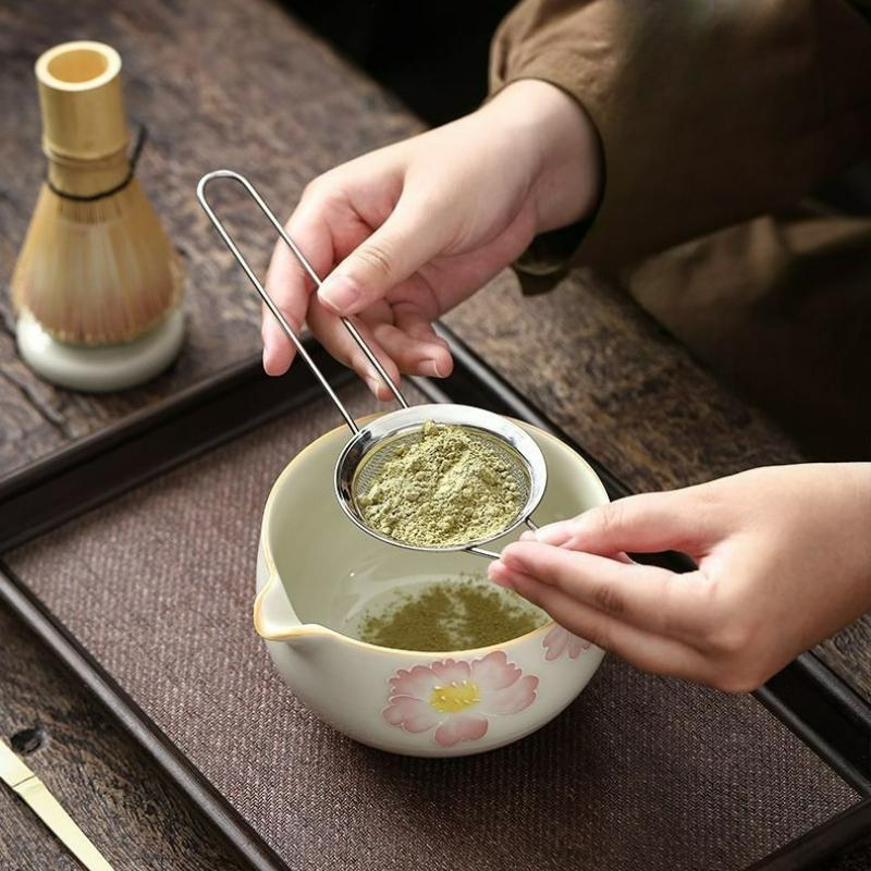 Ceramic Bamboo Japanese Matcha Tea Set Making Set with Bowls Whisk&Holder Teaspoon Tea Ceremony Accessories Matcha Giftbox