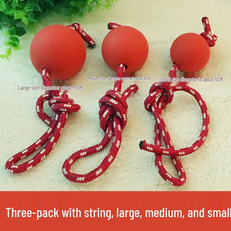 Pet Dog Solid Molar Elastic Ball 3-Pack