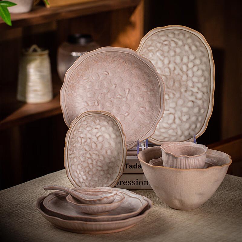 Wutuo Handgekniffte Muschel Keramik Reisschale