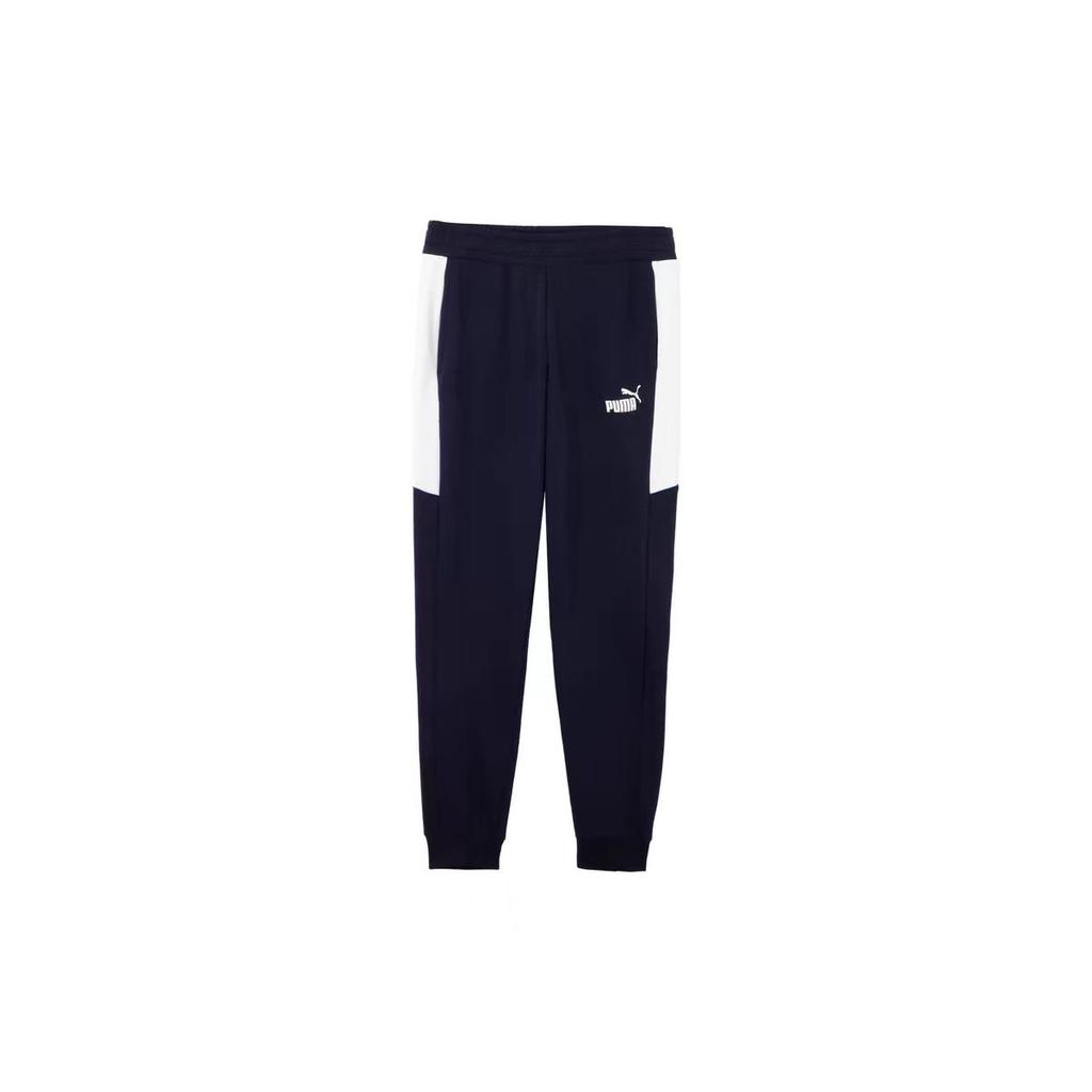 PUMA PIPE SPORTS Basic JOGGER Sports Breathable Fleece Lined Casual Pants Men's Tweed Blue 847363-06
