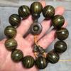 Golden Silk Nanmu Wave Shadow Unisex Bead Bracelet