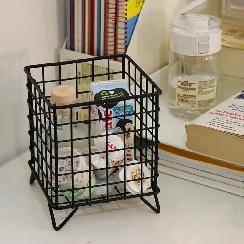 Display rack storage basket storage rack desktop book and pen storage box large capacity miscellaneous storage box