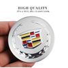 60/65MM Car Wheel Center Hup Emblem Stickers for Cadillac ATS CTS DTS STS SLS SLR XLR Seville Tiburon CT6 Escalade Accessories