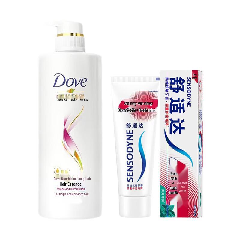 Sensodyne Toothpaste & Dove Conditioner Bundle