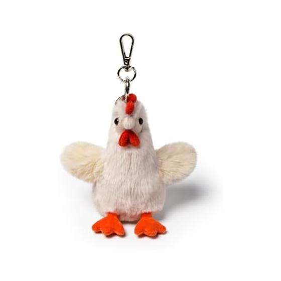 Cream Chubby Chick Charm Chicken Keychain MC600132