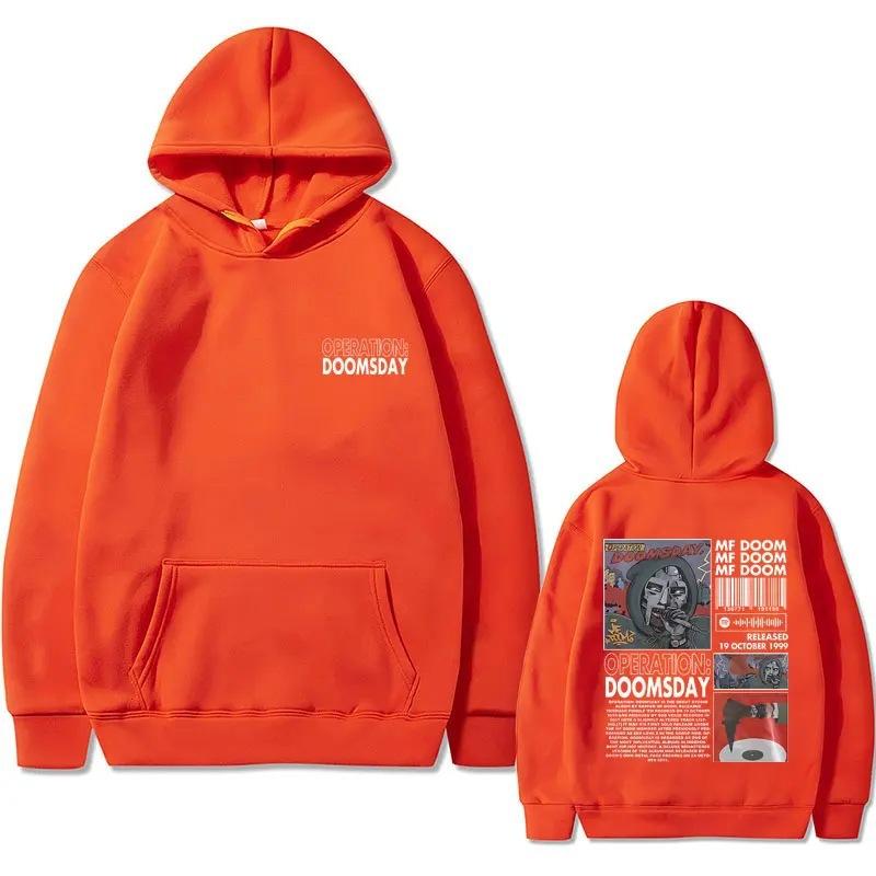 Rapper Mf Doom Graphic Hoodie Autumn Winter Men