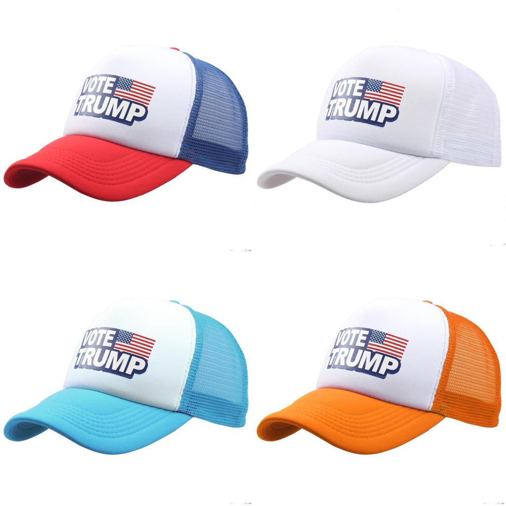 Trump Vote Presidential Election Retro Summer Truck Adult Net Hats Unisex Cap