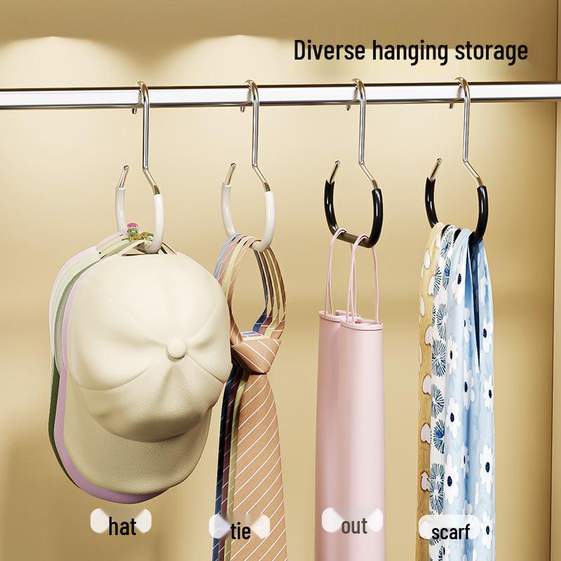 Non-slip Hat, Scarf & Baseball Cap Storage Hooks for Dorms