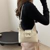Texture Solid Color Large Capacity 2025 New Bow Summer Casual Fashion Single Shoulder Underarm Crossbody Women's Big Bag