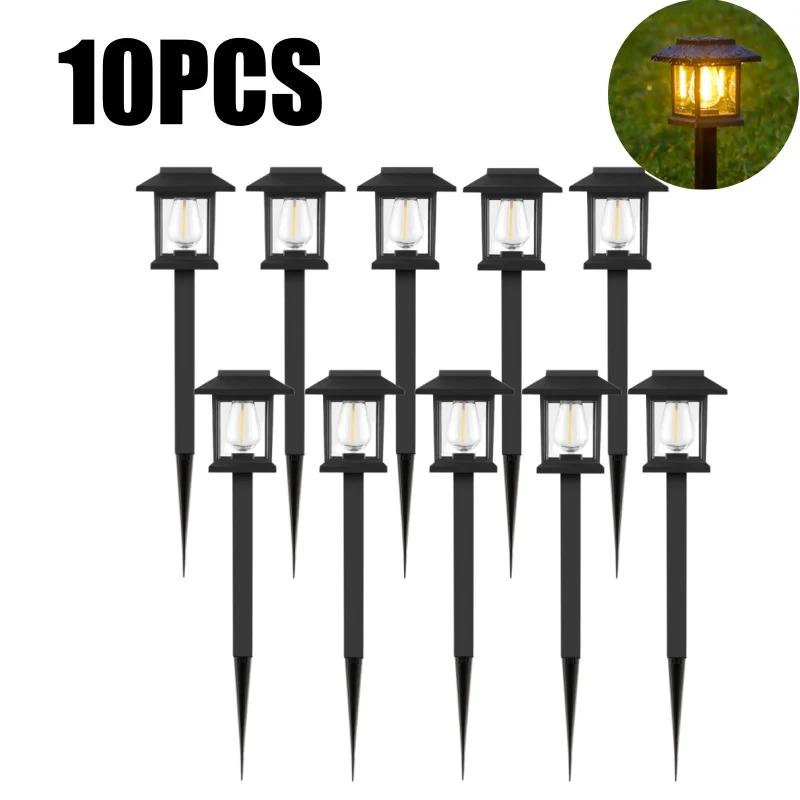 Waterproof Solar Tungsten Lawn Light Garden Landscape Filament Lamp Path Lawn Lights Solar Power Pathway Garden Lights Outdoor
