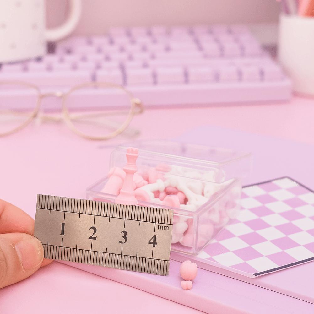 Handmade Mini Pocket Size Chess Set Chessboard International Chess Set  Toy Accessories