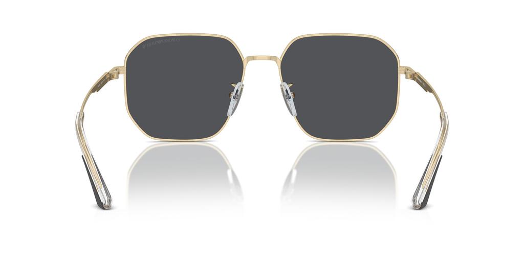 Emporio Armani EA2154D Glänzendes Blassgold Größe 57 Herren-Sonnenbrille,