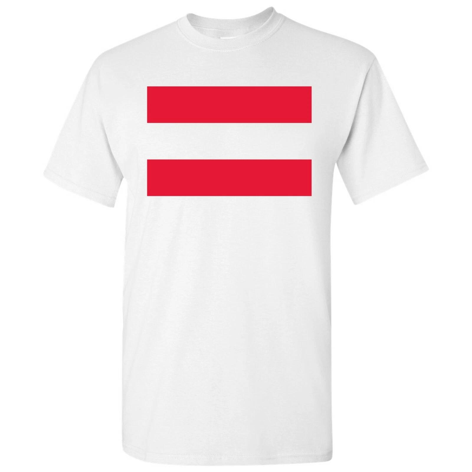 Austria European Flag Basic Cotton T-Shirt - White S