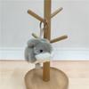 Simulation Plush Rabbit Keychain Soft Cartoon Rabbit Plush Pendants Kawaii Fluffy Plush Rabbit Doll Pendant Birthday Gift