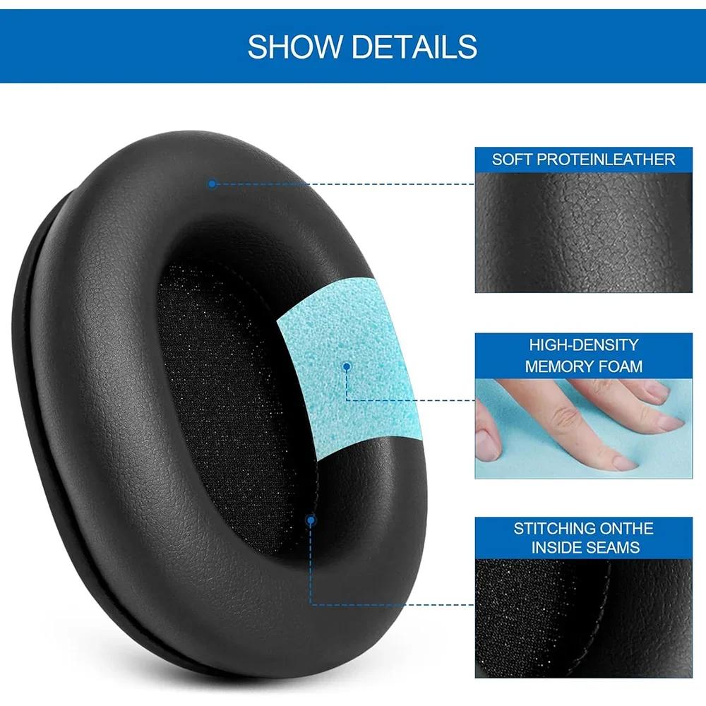 2pcs/pairs Leather Headphone Foam For Sony MDR 7506 Sony MDR V6/ MDR V7/ MDR-CD900ST Headset Ear pads Cushion