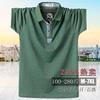 Summer lapel short-sleeved t-shirt British Hong Kong stylish version trendy POLO shirt plus fat plus size men's T-shirt wholesale