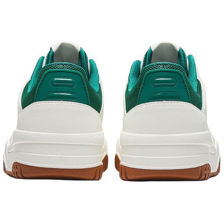 Anta Full Score Fashion Trend Non-Slip Increased Height Low-Top Skate Shoes Men Sneakers White Gray Green 112448032-3