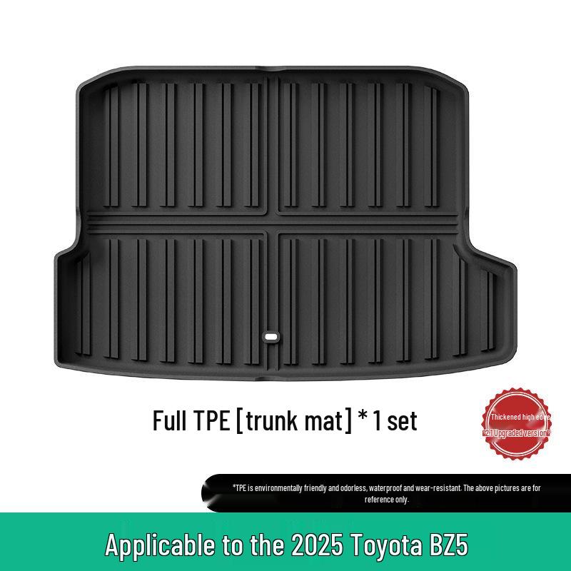 Custom TPE Floor Mats for Toyota BZ5: Stain-Resistant, Waterproof, Includes Trunk Mats.