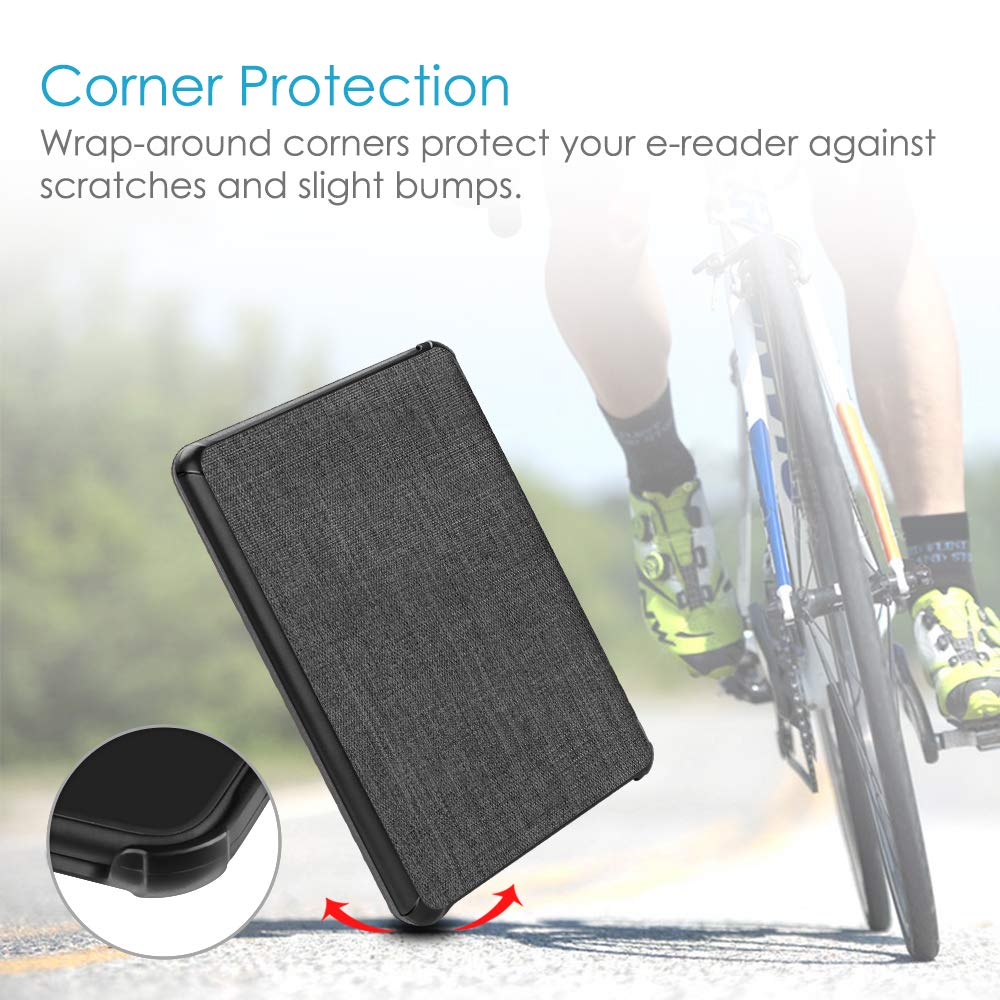 Fintie Case for Kindle Paperwhite Protective Cover with Auto Function (10th Generation, 2018) - Lightweight, Thin, Sleep/Wake (Denim Charcoal)