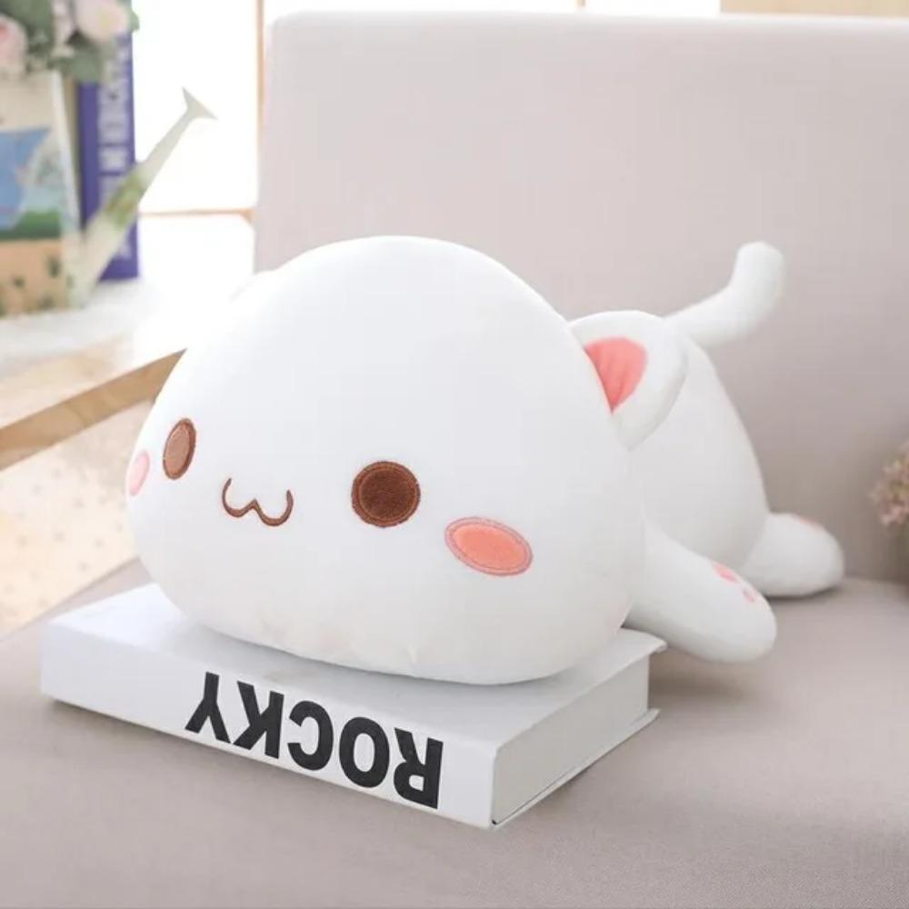 1 stuks 35/50/65 cm Kawaii Liggende Kat Pluche Speelgoed Gevuld Schattige Kat Pop Mooi Dier Kussen Zacht Cartoon Kussen Kind Kerstcadeau 35cm