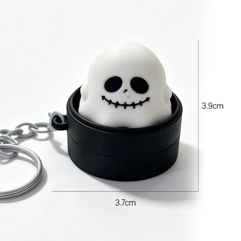 Press Button Fidget Keychain Pumpkin Shape Prank Toy Joke Quotes Pumpkin Keychain  Kids Adults