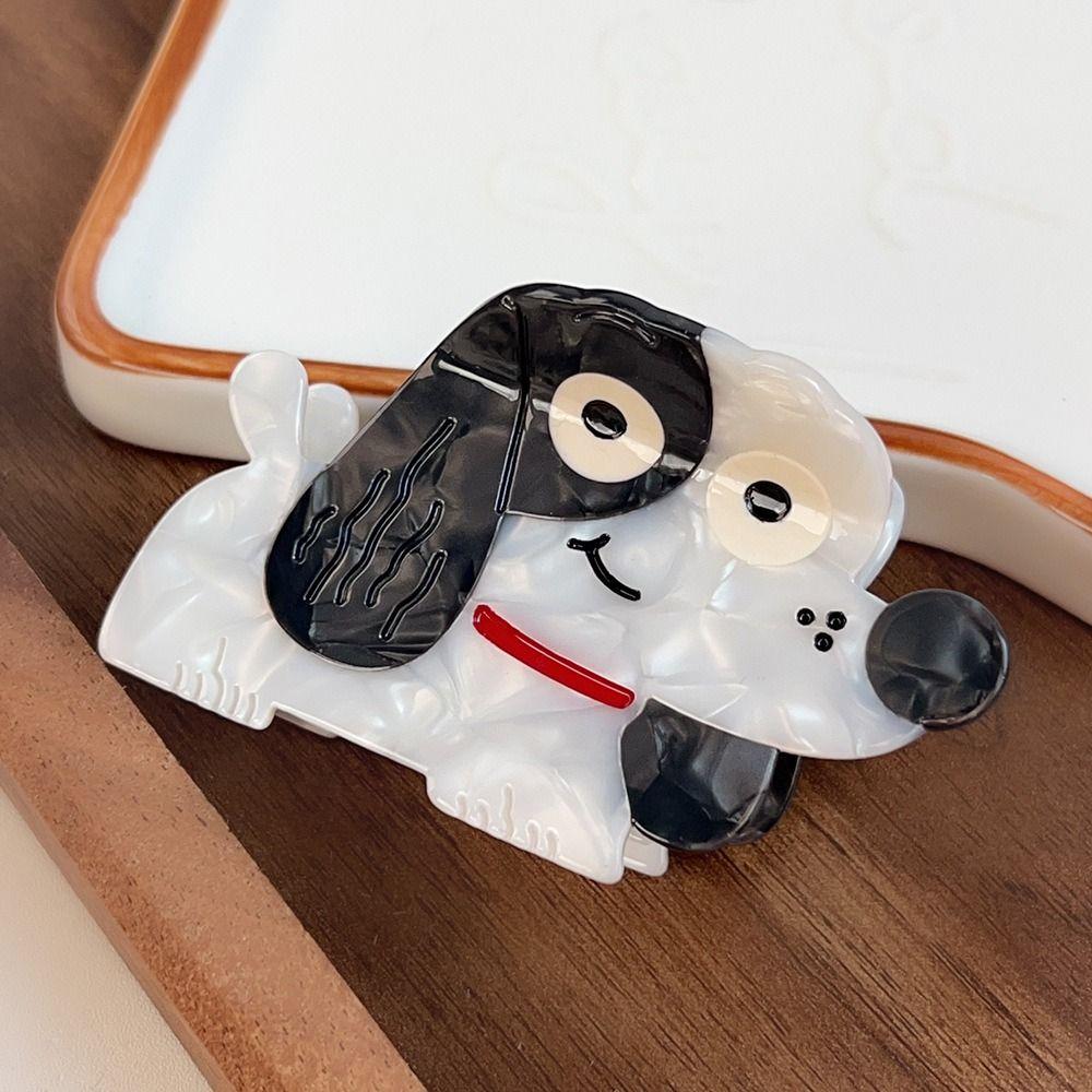 Headwear Cartoon Animal Hair Clip Korean Style Geometry Shark Clip Funny Puppy Hair Claw Female