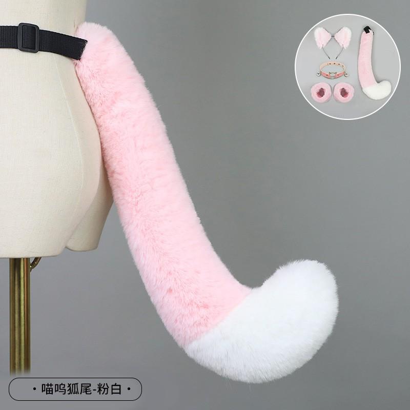 Bandeau Oreilles de Chat Lolita Peluche Fait Main Pince à Cheveux Renard Accessoire Animal Kawaii Femmes Filles