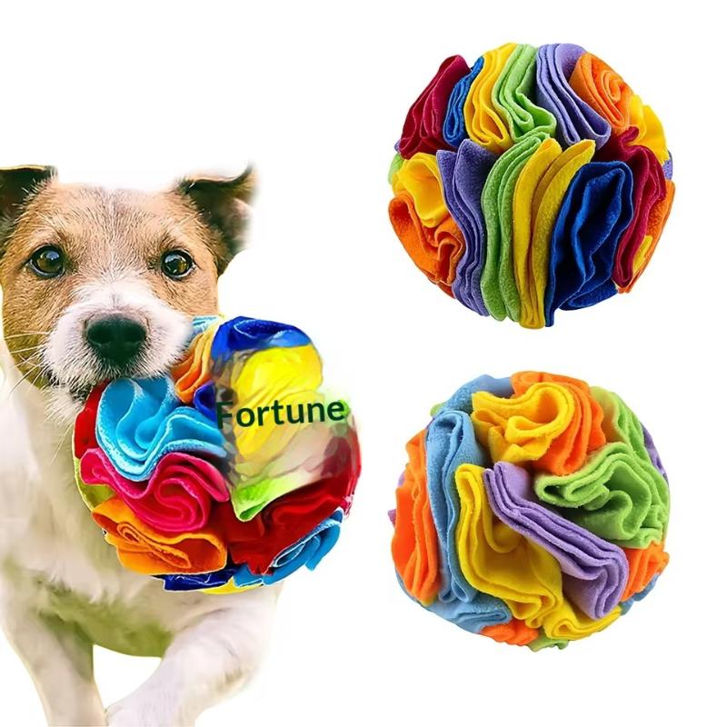 Interactive Dog Toys Snuffle Ball For Dogs Encourage Natural Foraging Skills, Snuffle Ball Dog Puzzle Toys Treat Ball For Large