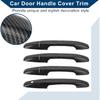 Car Door Handle Cover Trim for Honda Civic 2006-2011 |Side Door Handle Cover| Durable| 1 Set Carbon Fiber Black