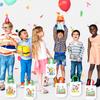 12Pcs DIY Graffiti Tote Bag Non Woven Grocery Bags for Children Arts and Crafts Color Filling Party