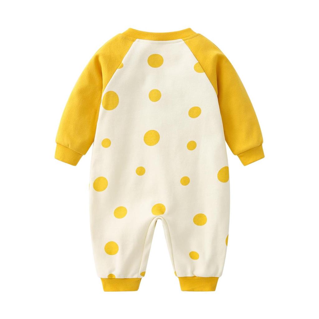Boys Baseball Winter Autumn Long Sleeve Baby Clothes Newborn Underwear Romper Jumpsuit Baby Clothes Front Opening Baby Romper Jumpsuit 01 A [GORBAST]
