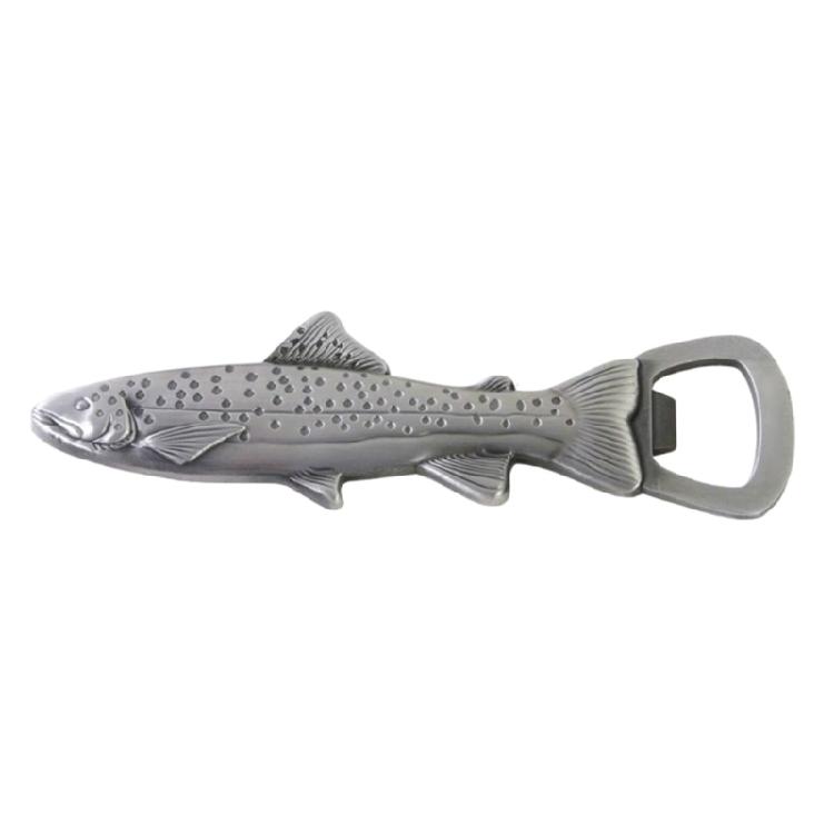 Fish Shape Beer Bottle Opener Stainless Steel Texture Beer Caps Opener Camping Tool for Various Type of Cold Beverages