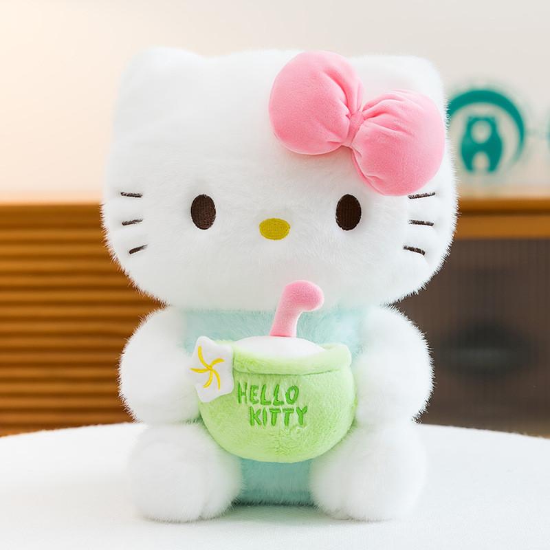 

Hello Kitty Снэки Плюшевая игрушка Китти с наполнителем из полипропиленового хлопка для детей и подростков CoconutCatBlue,30cm