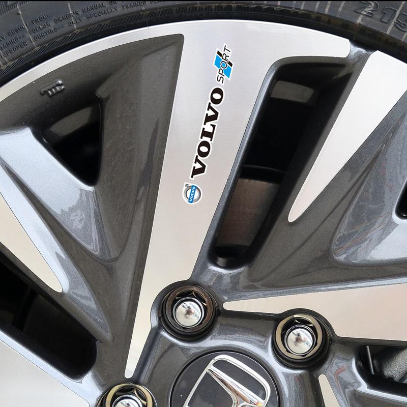 Für Volvo 4 Stück Auto Karosserie Aufkleber Auto Personalisiert Schön Aufkleber Für Volvo Xc60 Xc90 V40 V60 S60 V50 V90 S80 C40 XC40 V70 XC70