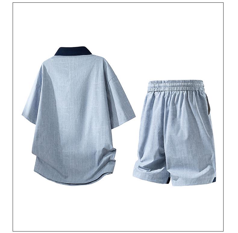 Men's 2026 Summer Casual Polo Shirt & Shorts Set - Youth Sports Style