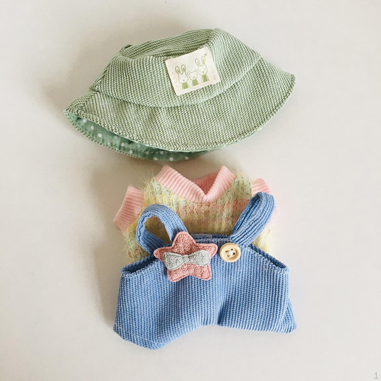 

Очаровательный комплект одежды для кукол для детей - Творческий набор для самостоятельного создания модных кукол 15 см Green hat