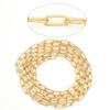 1Meter Stainless Steel Paperclip Chain for Necklace Bracelet Choker Jewelry Making Components DIY Gold Steel Color Link Chain