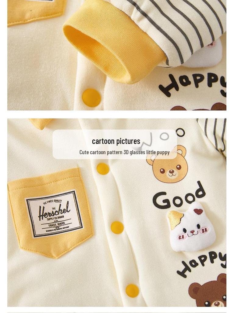 Super Cute Baby Cotton-Padded Quilted Romper Jacket for Autumn/Winter