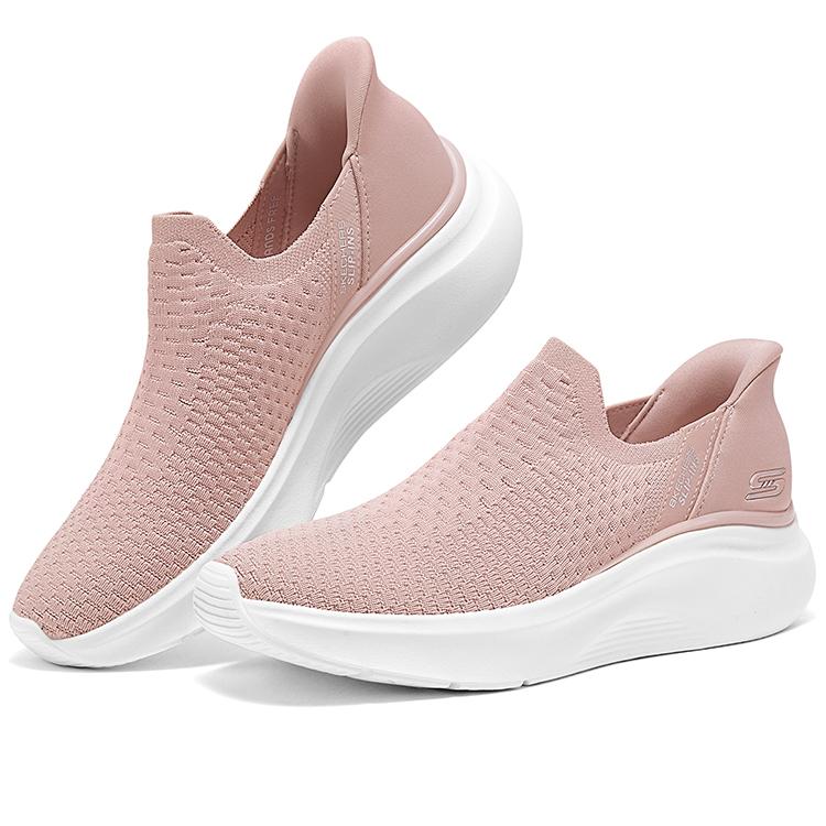 Skechers Summits Sport Comfortable Durable Low-Top Casual Shoes Women sneakers Nude-Pink 117619-BLSH