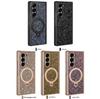 Luxury 360 Rotating Bracket Magnetic Shiny Case For Samsung Z Fold 7 6 Full Protection Tempered Glass Screen Protector Kickstand