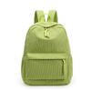 Large Capacity Corduroy Backpack Lightweight Students Daypack Students School Bag  Travel
