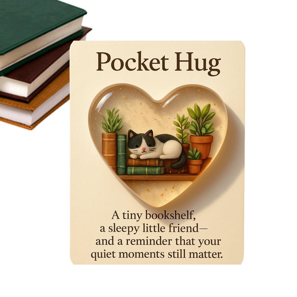 Emotional Hug Card Inspirational Heartwarming Pocket 3D Heart Hug With Card For Teens Boys Girls Students Adults Friends Him Her