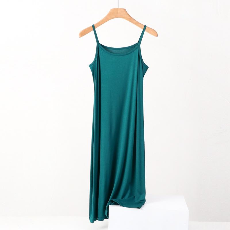Sommerkleid für Damen, ärmellos, Camisole-Kleid, Übergröße, locker, lässig, mit langem Unterteil