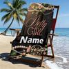 Custom Name Personalized Alpha Kappa Alpha Print Beach Towel, for Trip Camping Beach Party Home Decor, Birthday Gift for Family & Friends