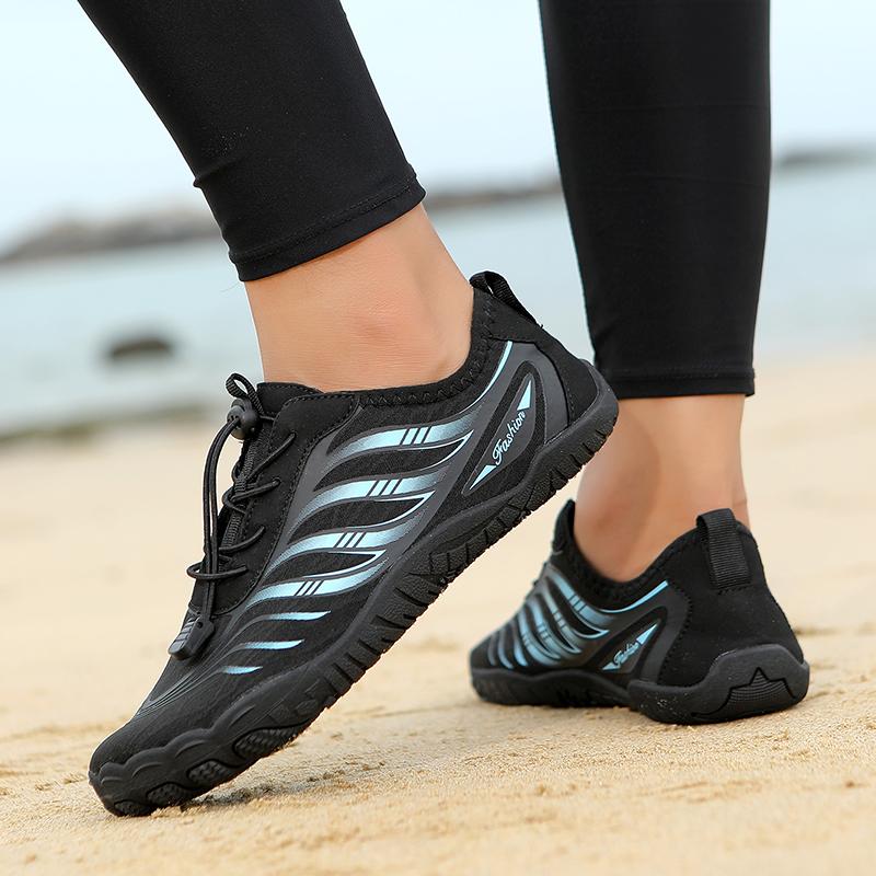 Outdoor Strand Watten Sneaker Herren Damen Schnelltrocknend Aqua Schuhe Barfuß Leicht Atmungsaktiv Wassersport Schuhe zum Tauchen Surfen Angeln