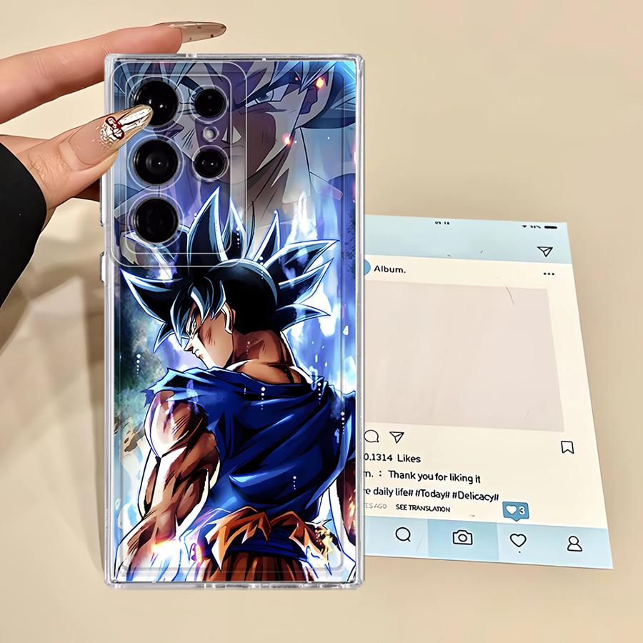 Pouzdro Dragon Ball Goku pro Samsung Galaxy S25 Edge S24 Note 20 Ultra 10 S21 S23 Ultra S20 Plus S26 S22 FE Kryt na telefon
