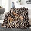Giraffe Print Home Customize Your Name Blankets Soft And Cozy For All Seasons Perfect For Picnics Sofa Office Bed And Living Room Ideal Gift For